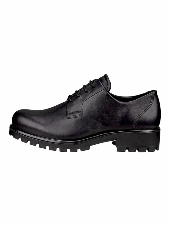 Ecco Shoes - ECCO - Modtray Leather Derby Shoes Black Lug Sole Oxfords - EU 39 US 8.5